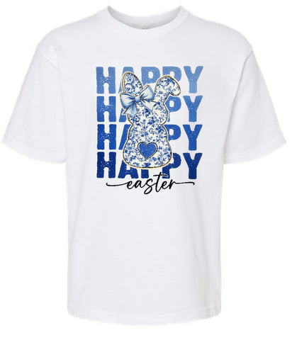 Stacked Floral Happy Easter T-Shirt