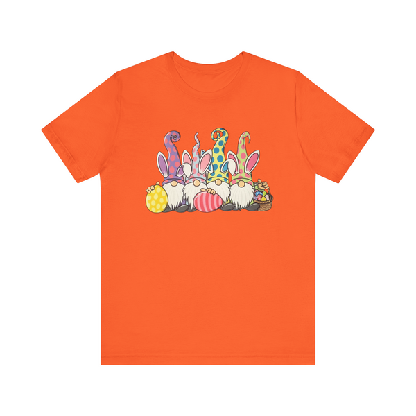 Easter Gnomes on Unisex Short Sleeve Tee