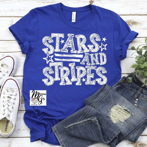 Stars and Stripes Vintage Style T-shirt