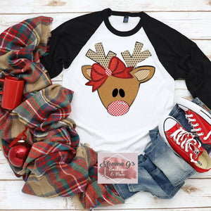 Rudolph T-shirt for girls! - Momma G's Children's Boutique, Screen Printing, Embroidery & More