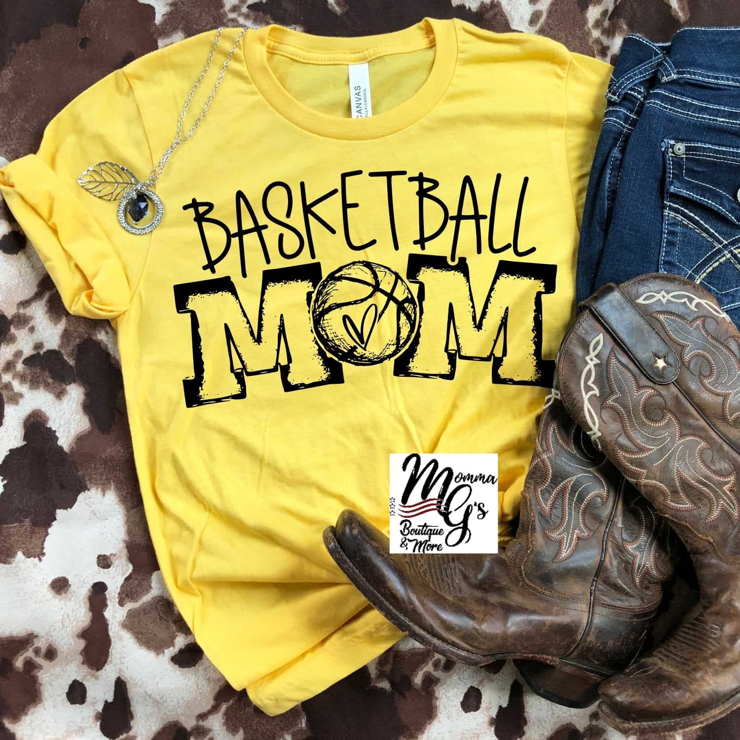 Basketball MOM T-shirt your choice of color