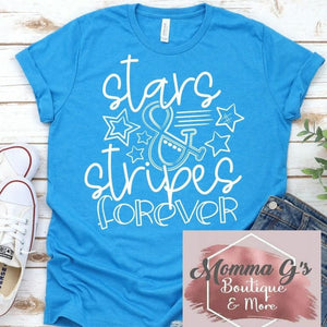 Stars and Stripes Forever T-shirt - Momma G's Children's Boutique, Screen Printing, Embroidery & More