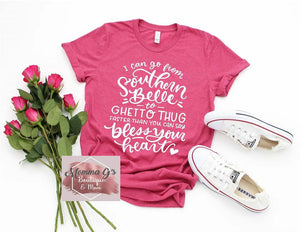 Southern Belle T-shirt - Momma G's Children's Boutique, Screen Printing, Embroidery & More