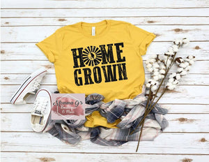 Home Grown T-shirt, tshirt, tee - Momma G's Children's Boutique, Screen Printing, Embroidery & More