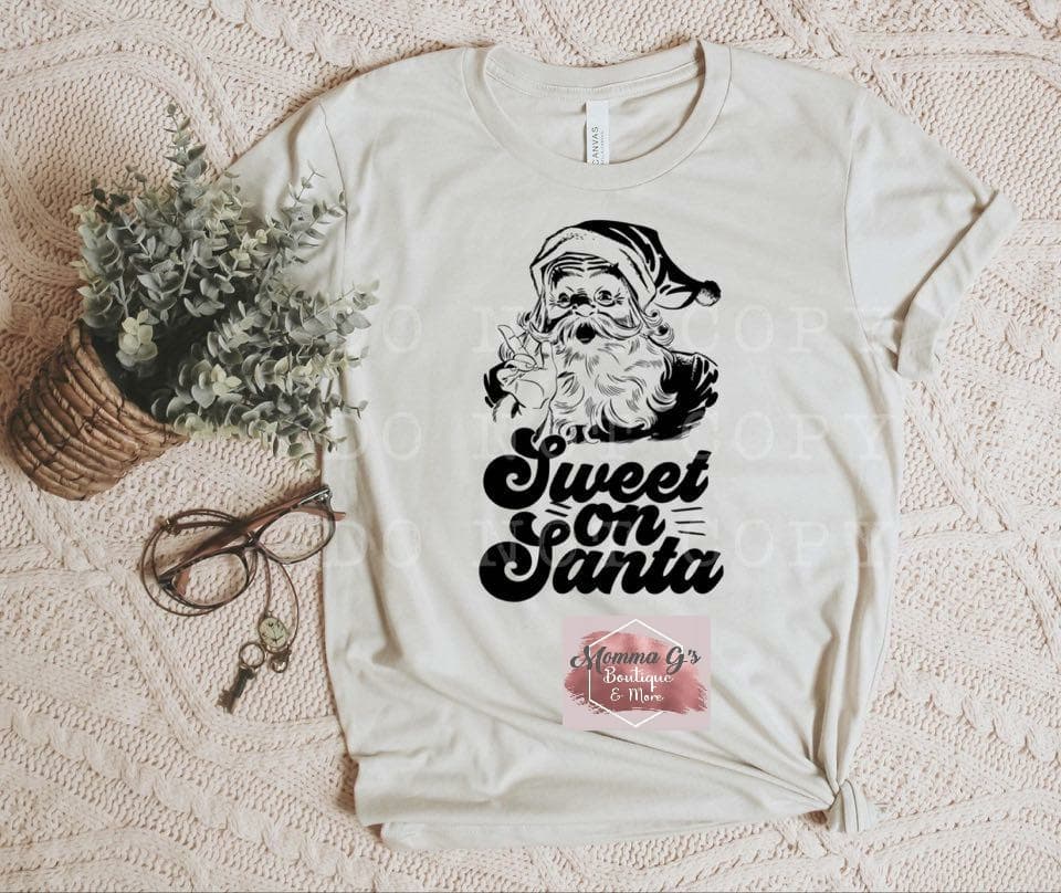Sweet on Santa T-shirt - Momma G's Children's Boutique, Screen Printing, Embroidery & More