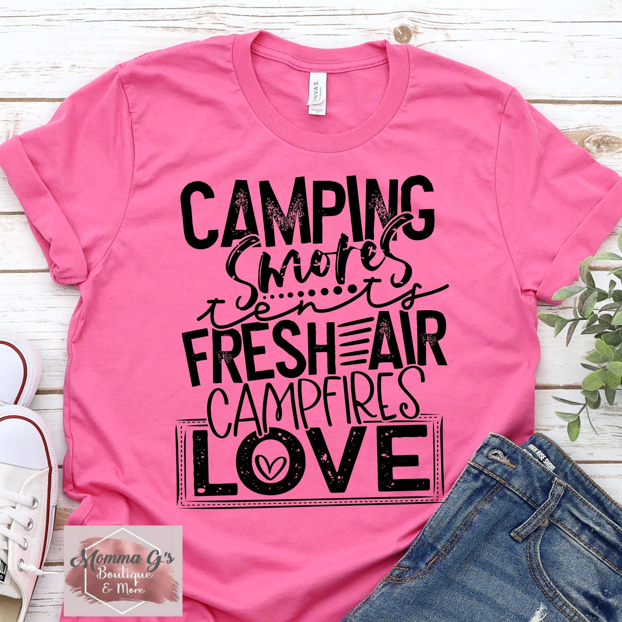 Camping Love T-shirt, tshirt, tee - Momma G's Children's Boutique, Screen Printing, Embroidery & More