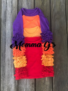 Purple Icing Ruffle Shirts - Momma G's Children's Boutique, Screen Printing, Embroidery & More