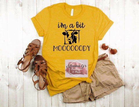 I'm a bit Moody T-shirt, tshirt, tee - Momma G's Children's Boutique, Screen Printing, Embroidery & More