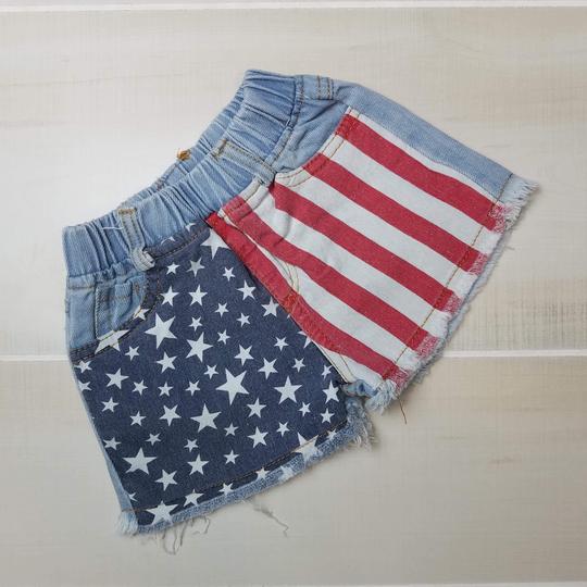 American Flag Shorties - Momma G's Children's Boutique, Screen Printing, Embroidery & More