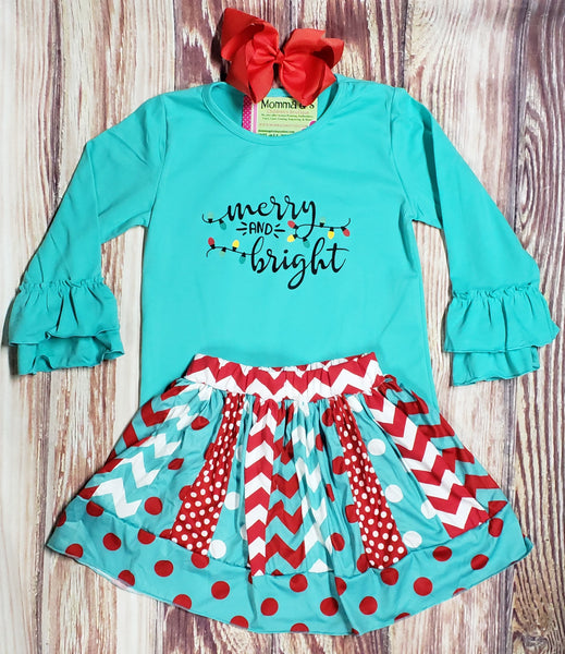Merry and Bright - Momma G's Children's Boutique, Screen Printing, Embroidery & More