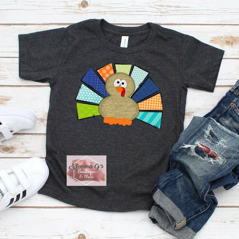 Dad's and Boy Turkey T-shirt, tshirt, tee - Momma G's Children's Boutique, Screen Printing, Embroidery & More