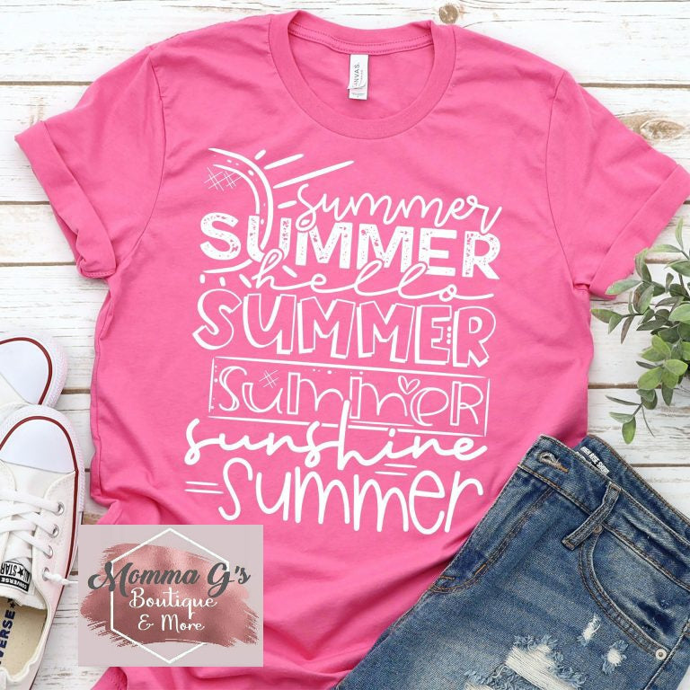 Summer Sunshine T-shirt - Momma G's Children's Boutique, Screen Printing, Embroidery & More